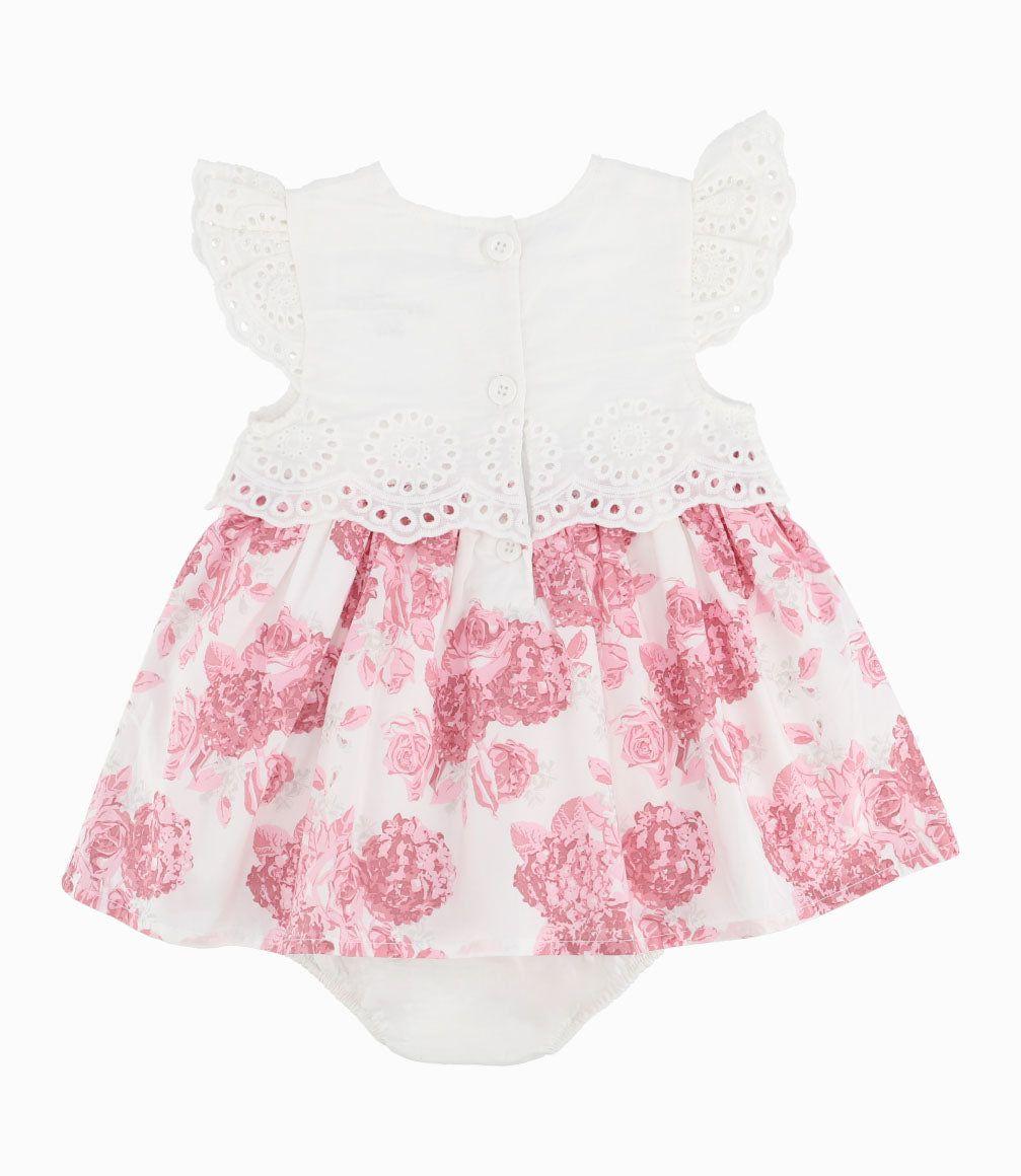 Vestido Recién Nacida Con Flores-6