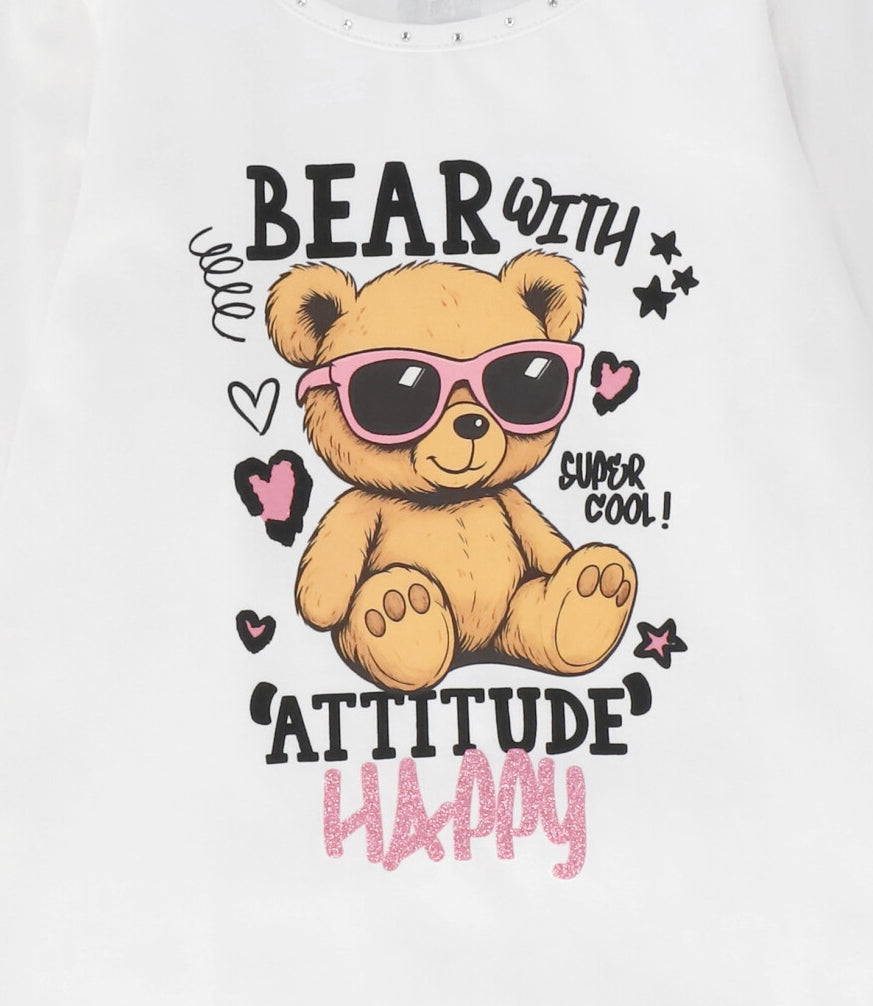 Polera manga larga niña happy crudo 4 Kids-2