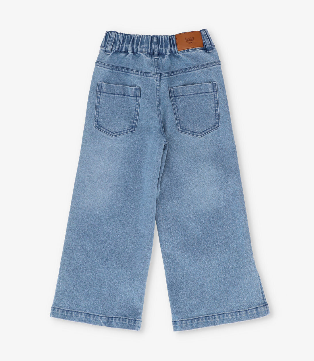 Jeans niña con corazones denim celeste 4 Kids-1