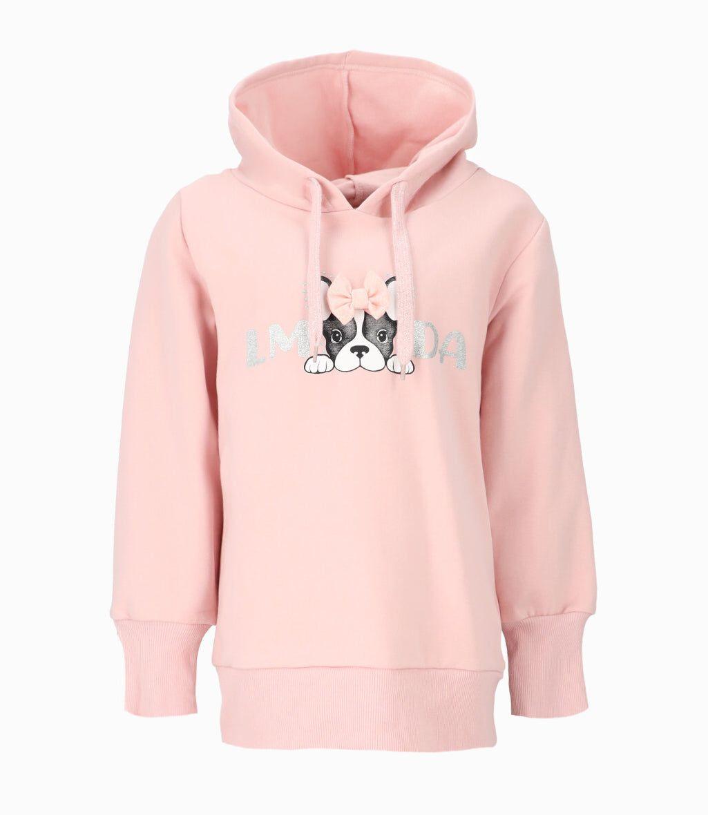 Polerón niña con perrito rosado Limonada-0