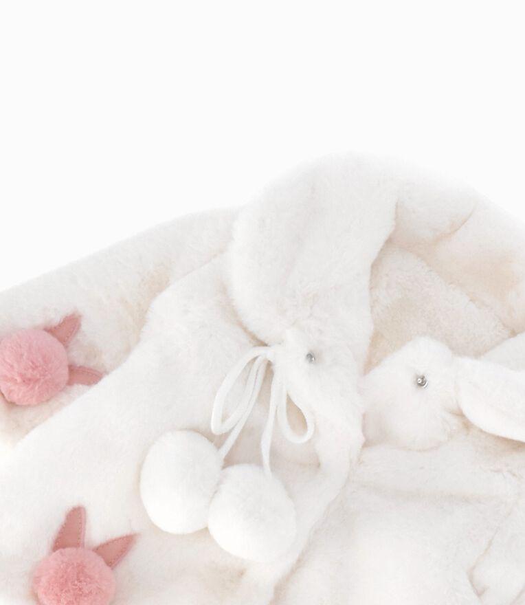 Chaqueta recién nacida con conejos blanco Limonada-2