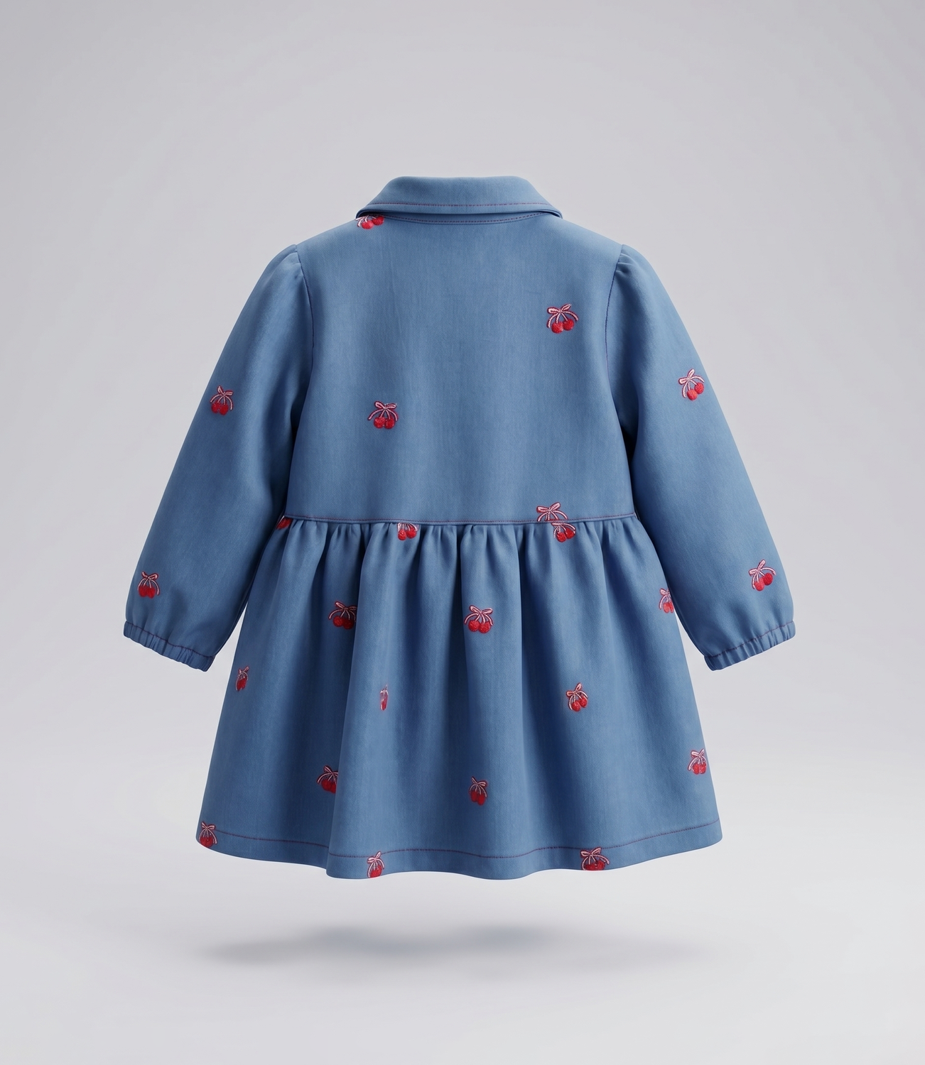 Vestido manga larga bebé  L12131270574 denim cel Limonada-2