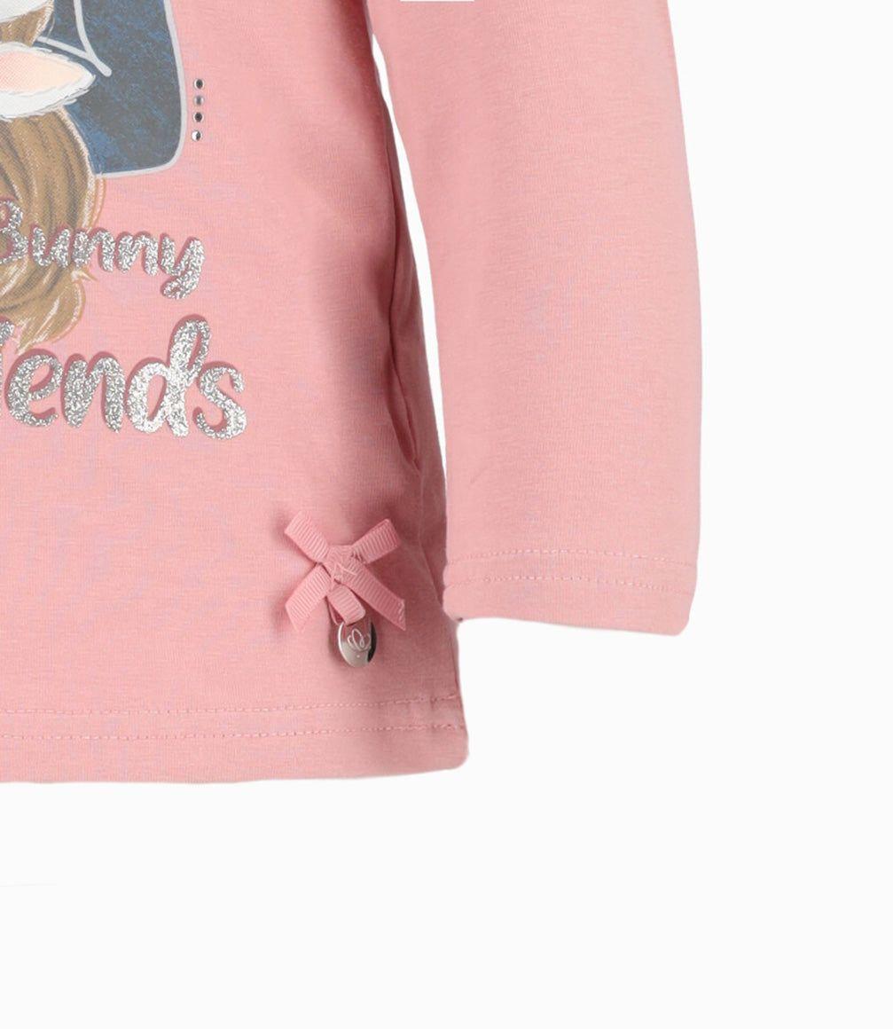 Polera bebé con estampado palo rosa Limonada-2