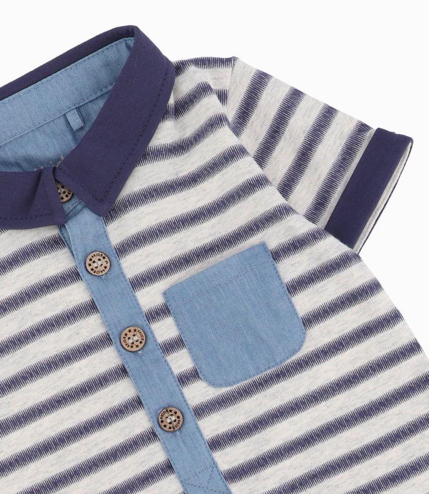 Enterito Recién Nacido Lineas Azul Marino-1