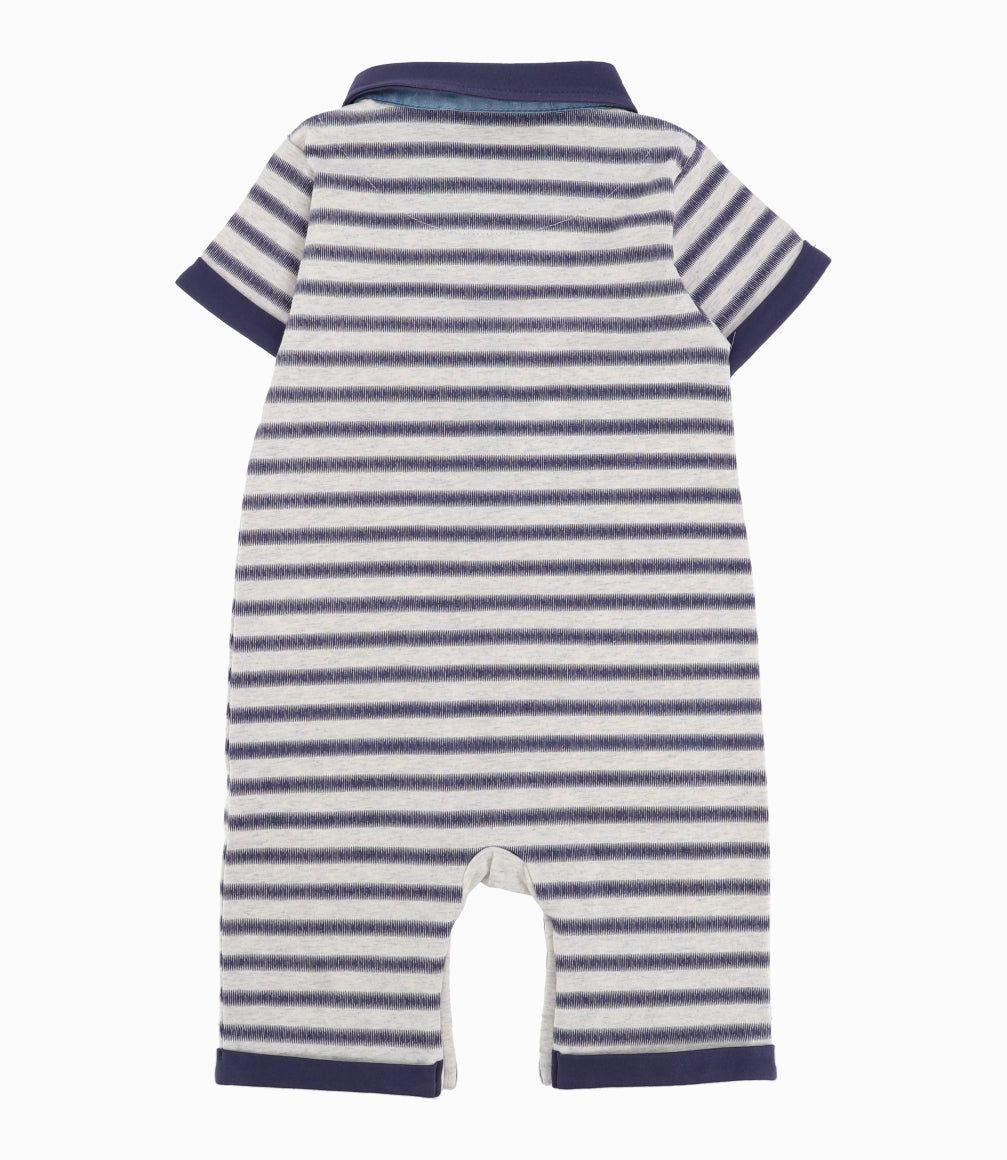 Enterito Recién Nacido Lineas Azul Marino-6