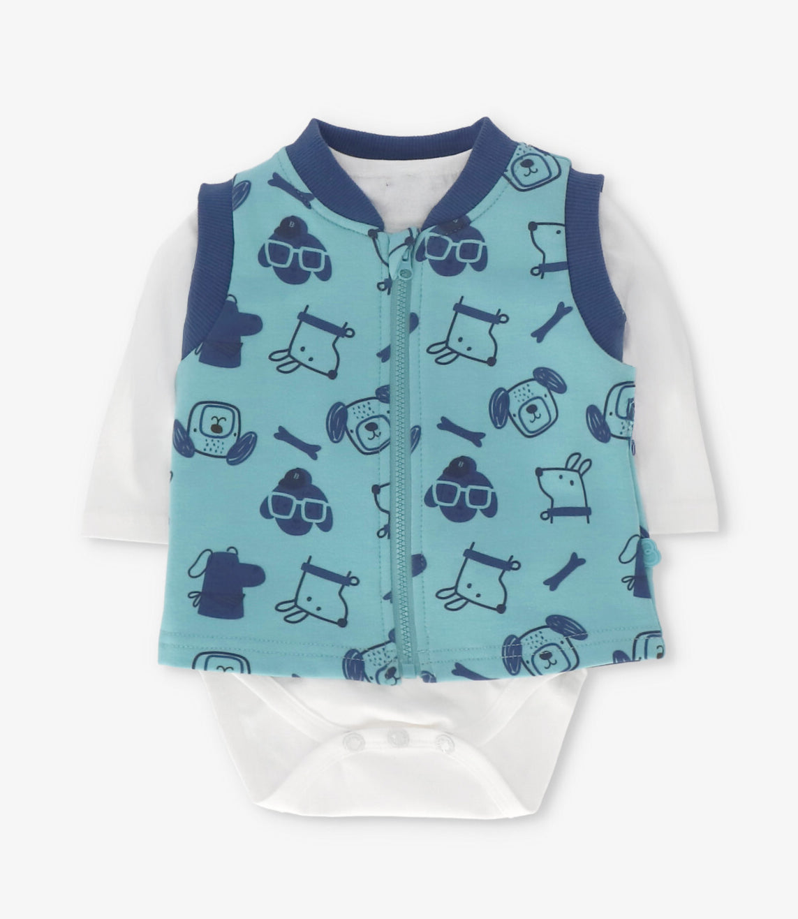 Conjunto recién nacido 3 piezas menta Black and Blue-1