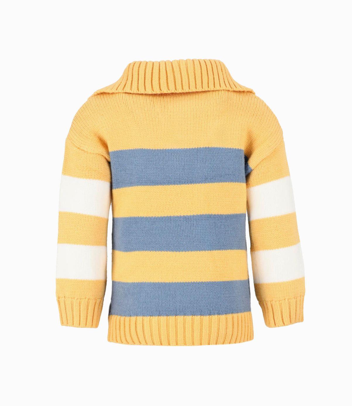 Chaleco bebés tejido mostaza Black and Blue-1