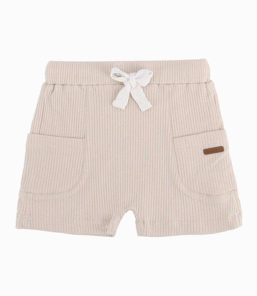 Conjunto Recién Nacido De Polera Y Bermudas Beige-8