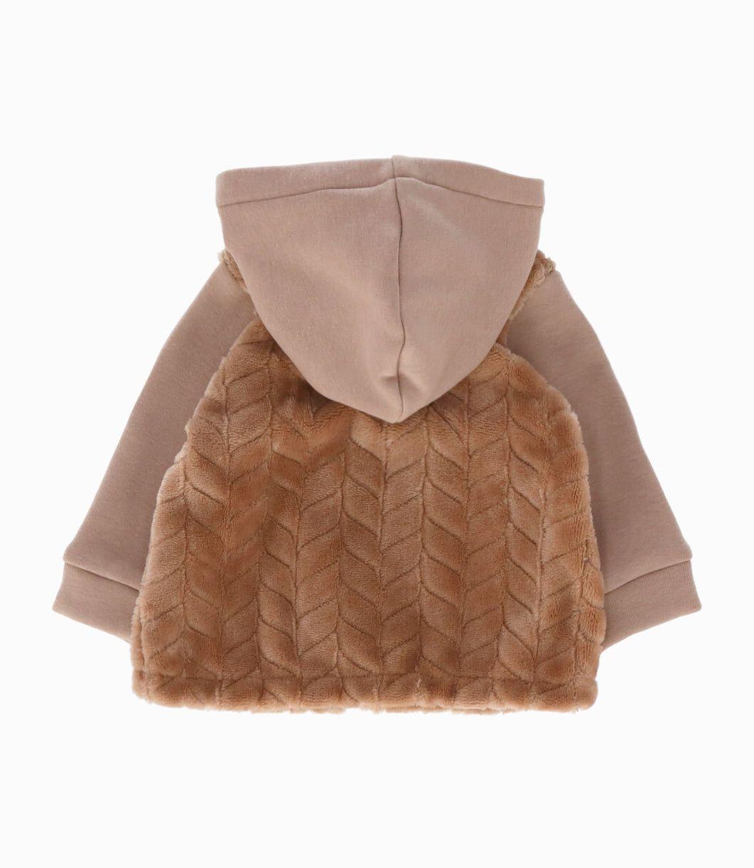 Buzo recién nacida con osito beige Limonada-2