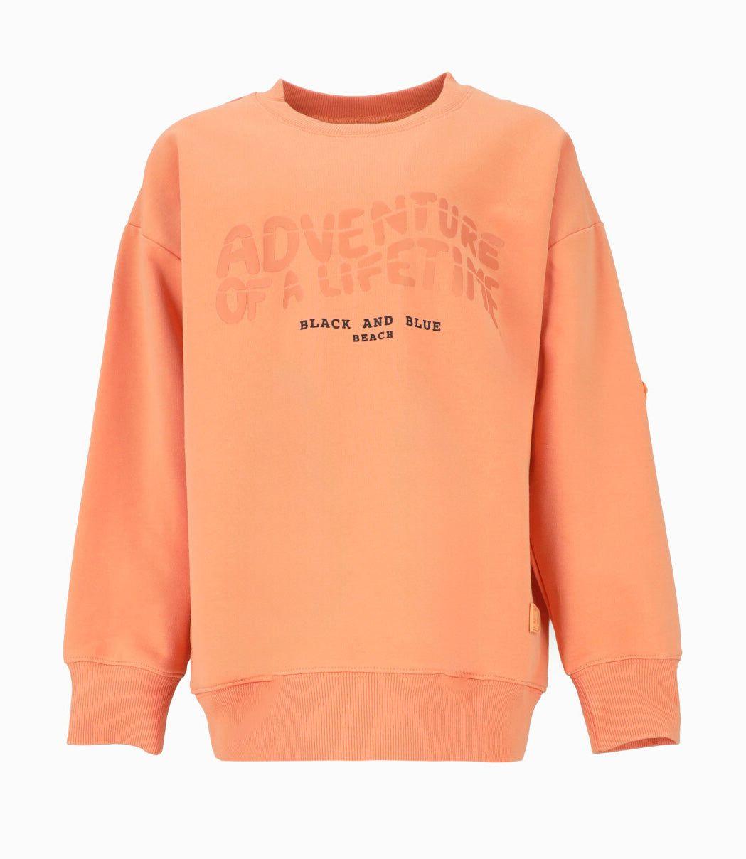 Polerón niño adventure Naranjo Black and Blue-0