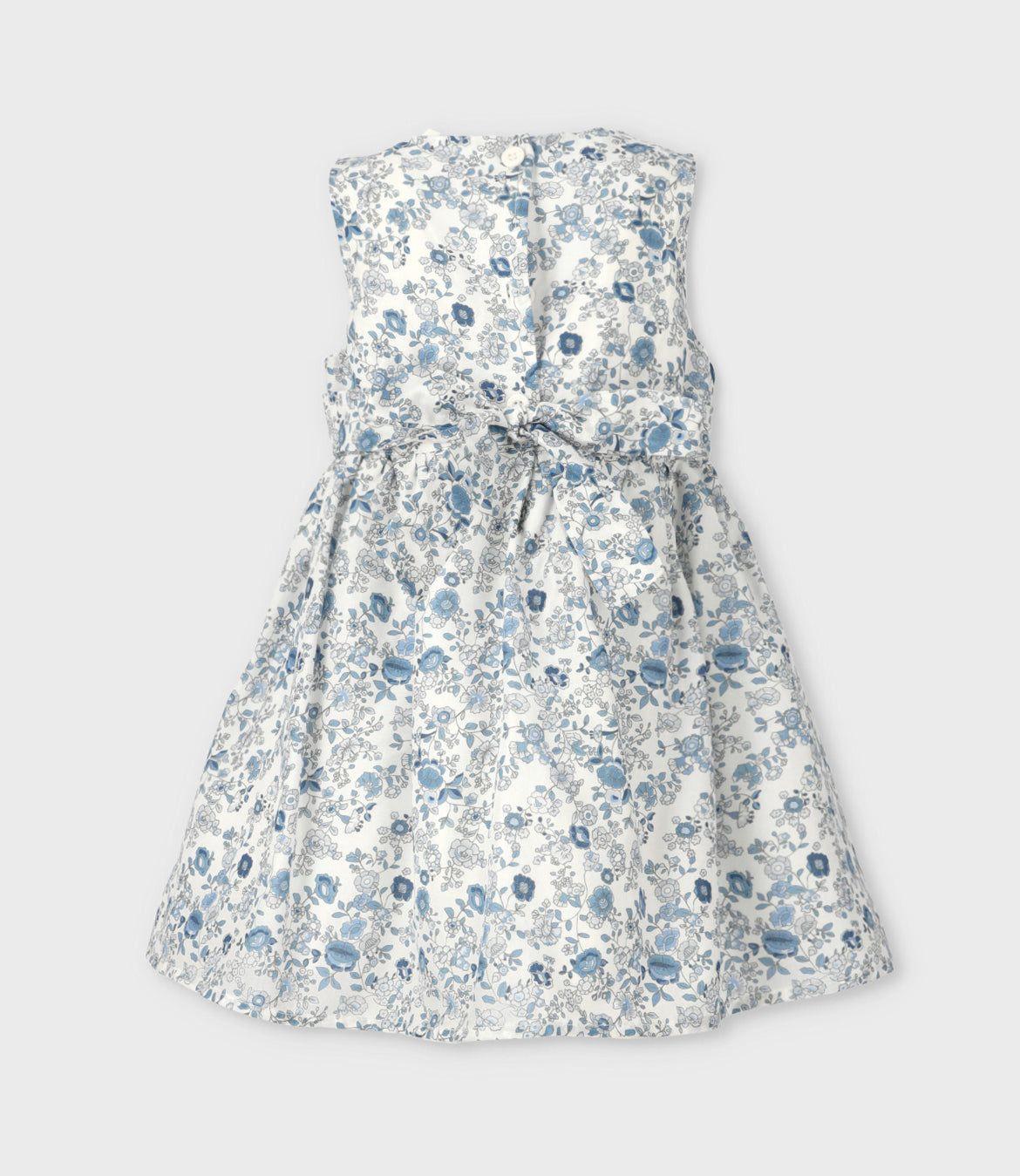 Vestido bebé floreado azul marino Limonada-4