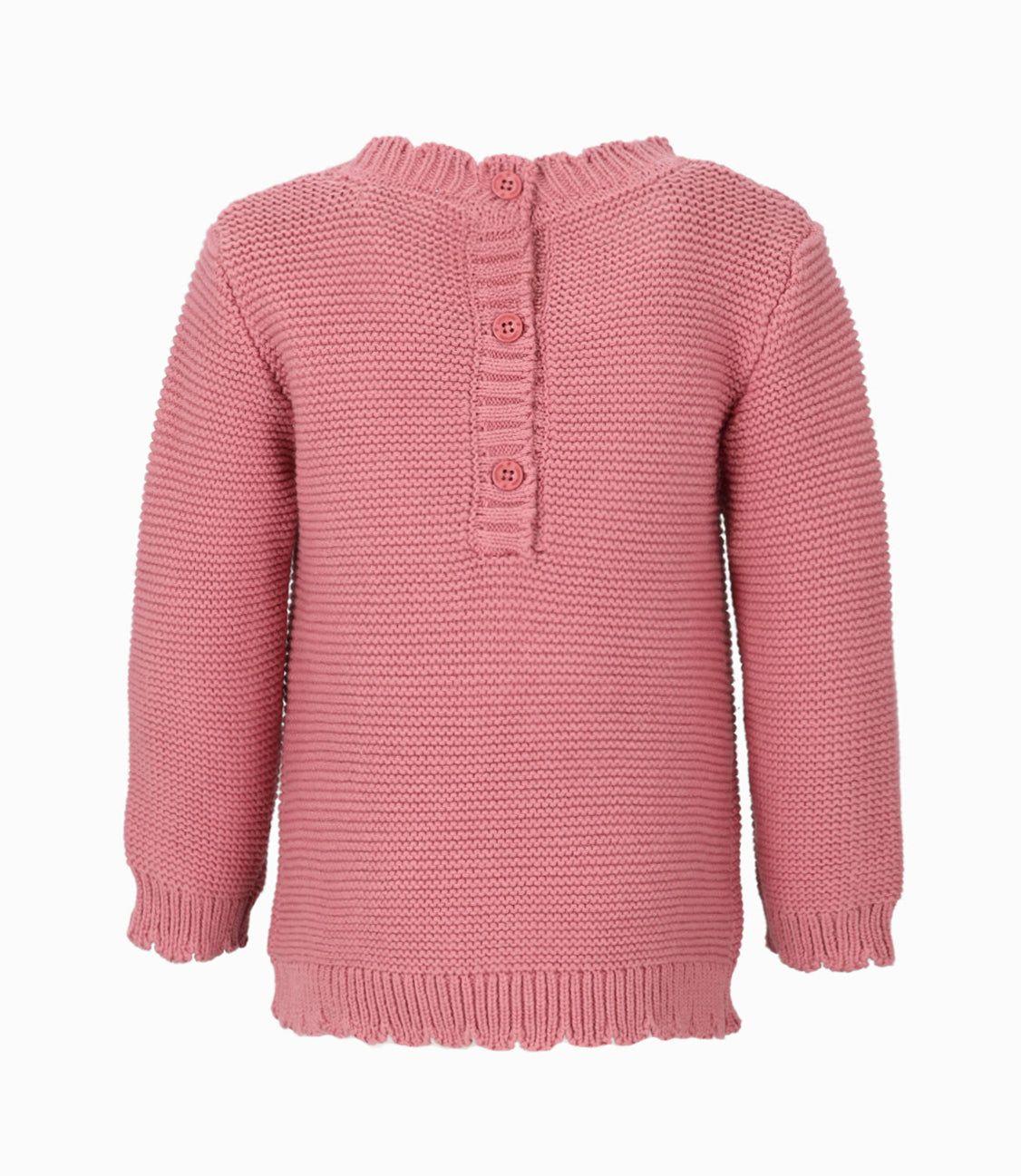 Chaleco niña con perrito coral Limonada-1