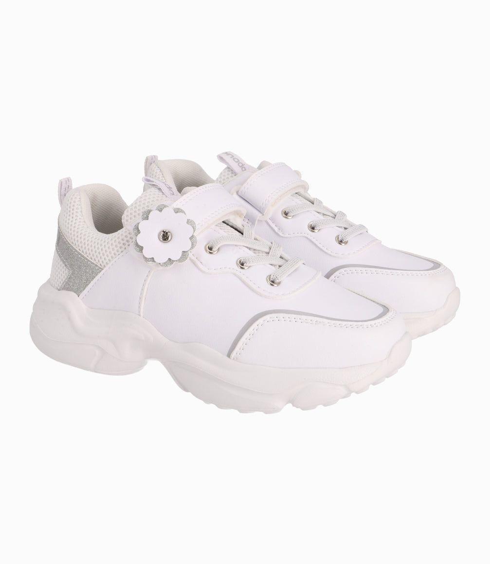 Zapatilla Niña Chunky Limonada Blanco-0