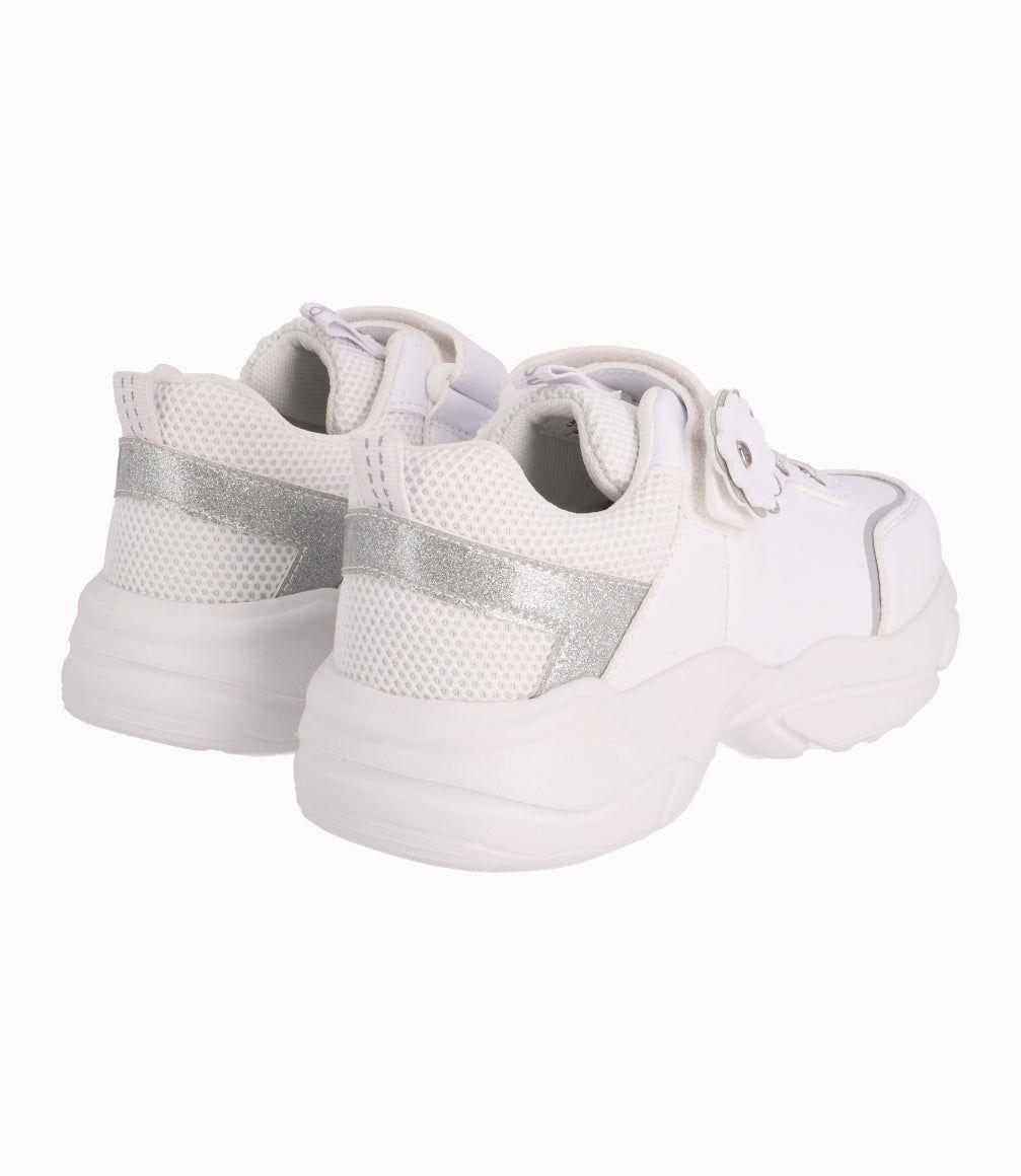 Zapatilla Niña Chunky Limonada Blanco-2
