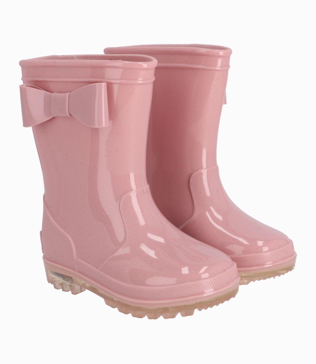 Bota Bebé Niña De Agua Con Luces Rosado-0