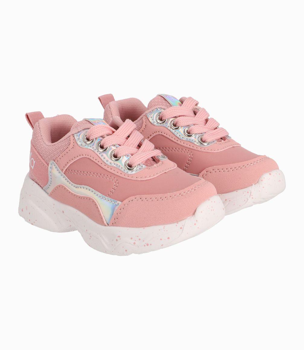 Zapatilla Bebé Niña Chunky Rosado-0