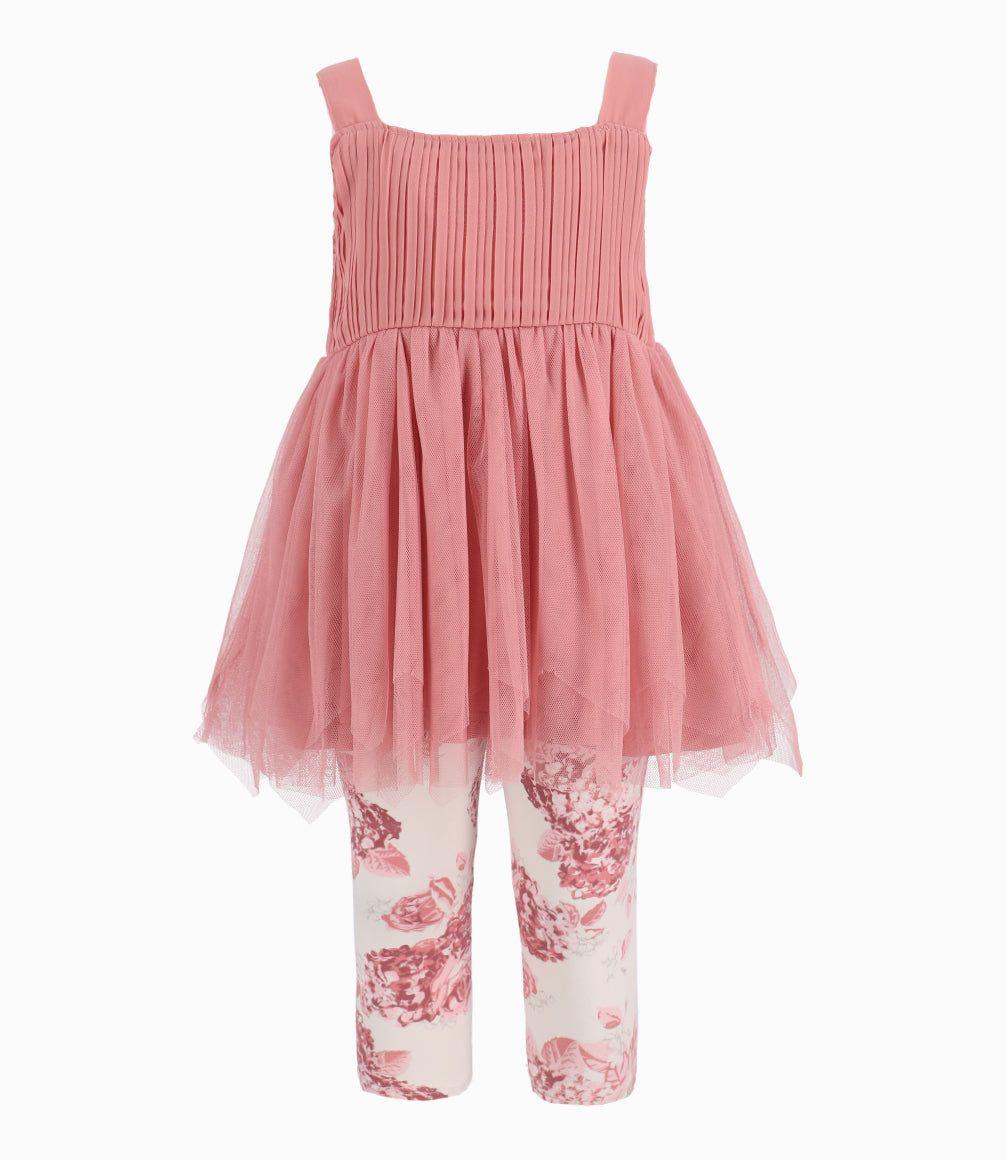 Conjunto Bebé De Vestido Y Calzas-2