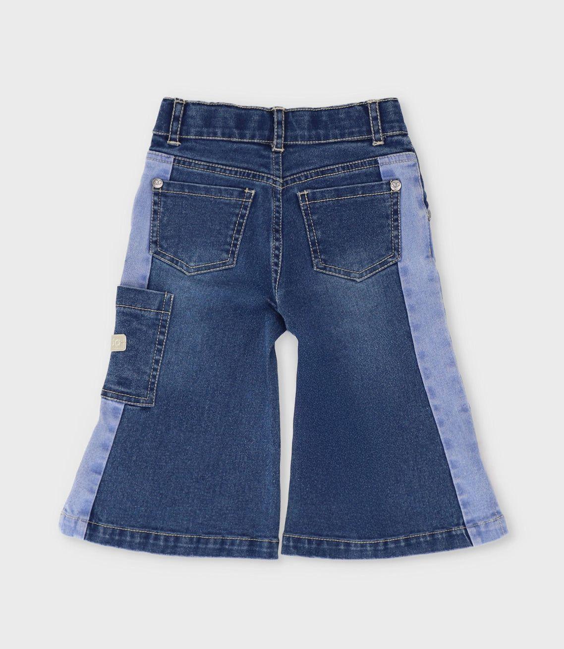 Jeans bebé bicolor azul Limonada-1