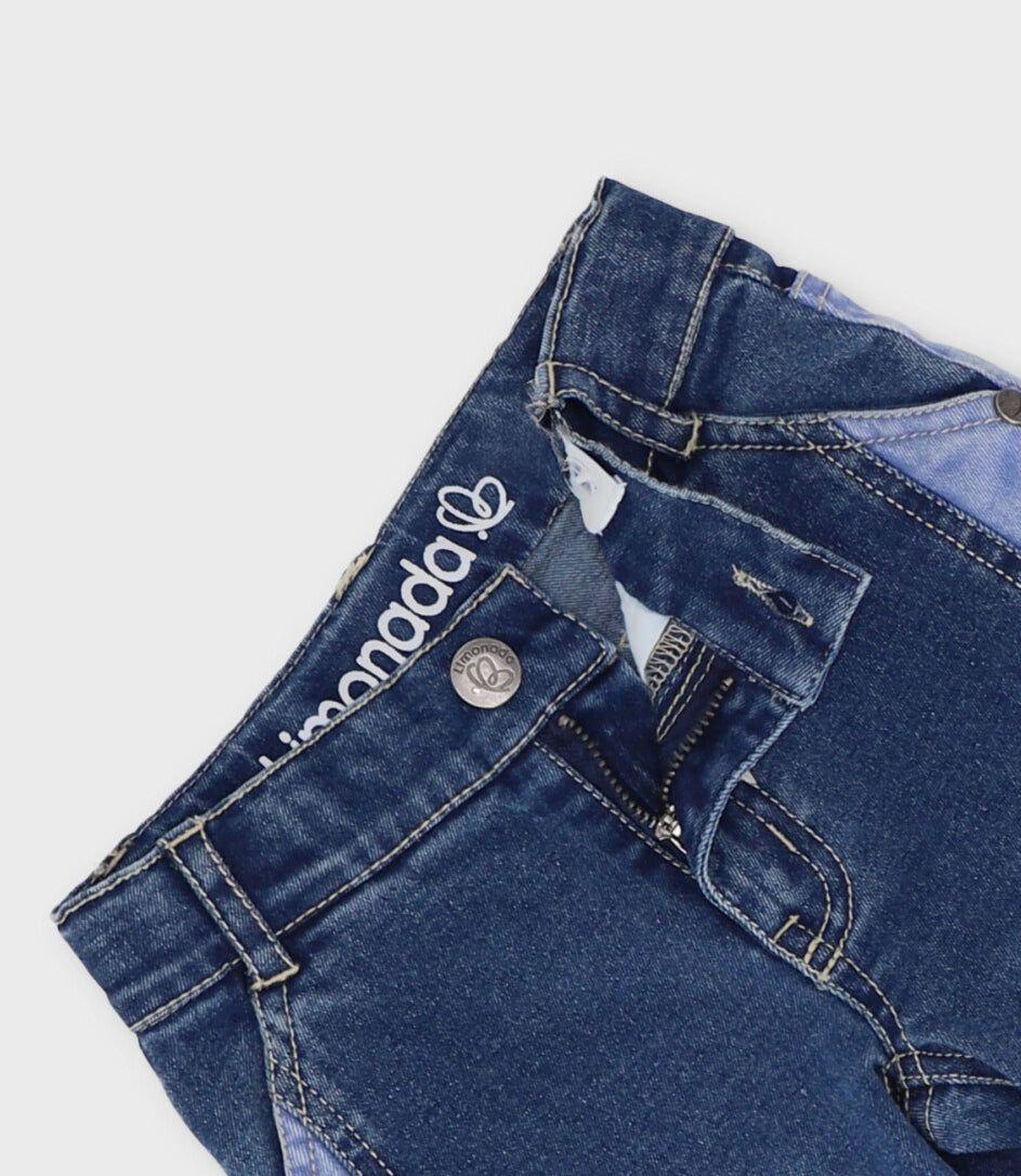 Jeans bebé bicolor azul Limonada-2