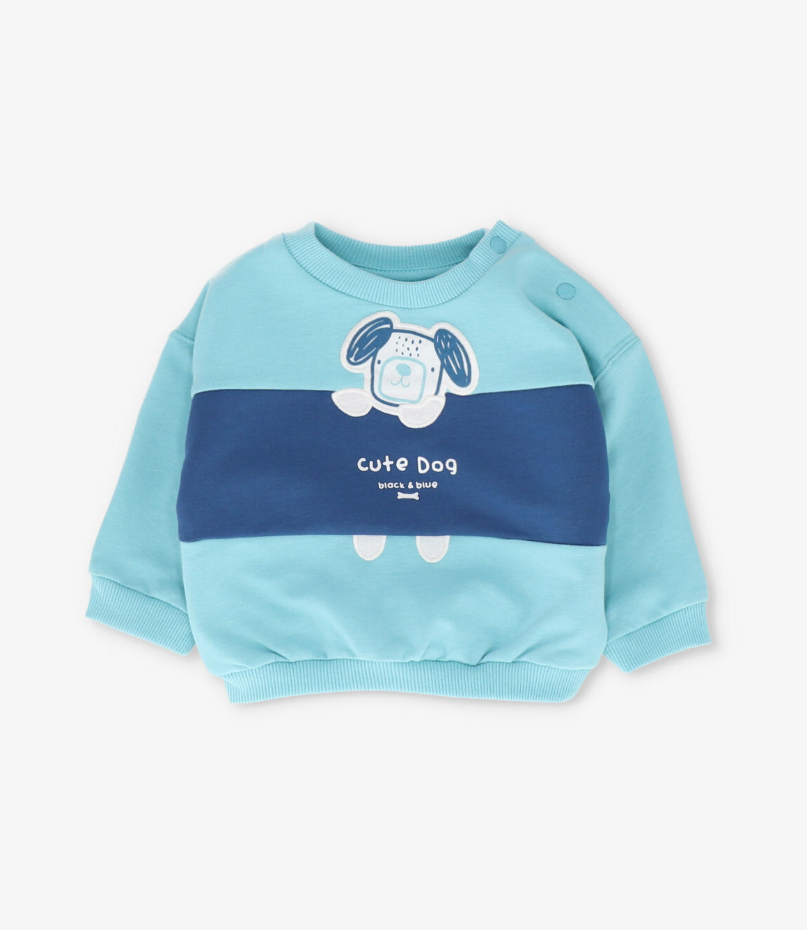 Buzo recién nacido cute dog menta Black and Blue-1