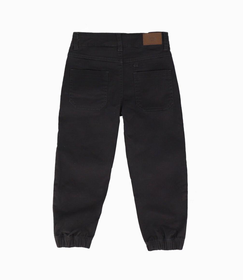 Pantalón niño tobillos elasticados gris 4 Kids-1