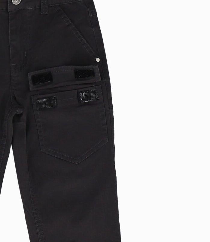 Pantalón niño tobillos elasticados gris 4 Kids-2