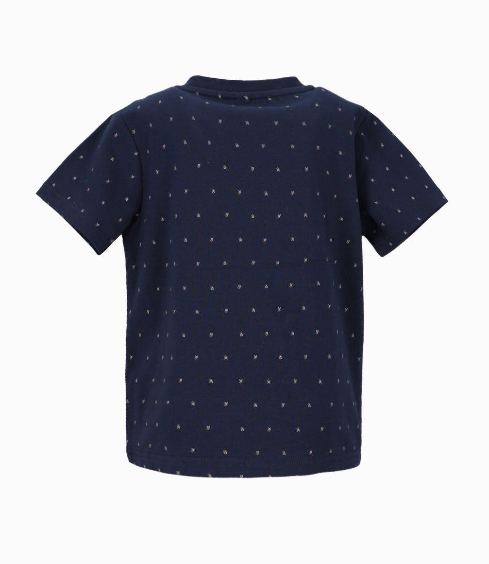 Polera manga corta bebé con diseño estampado Black and Blue-1