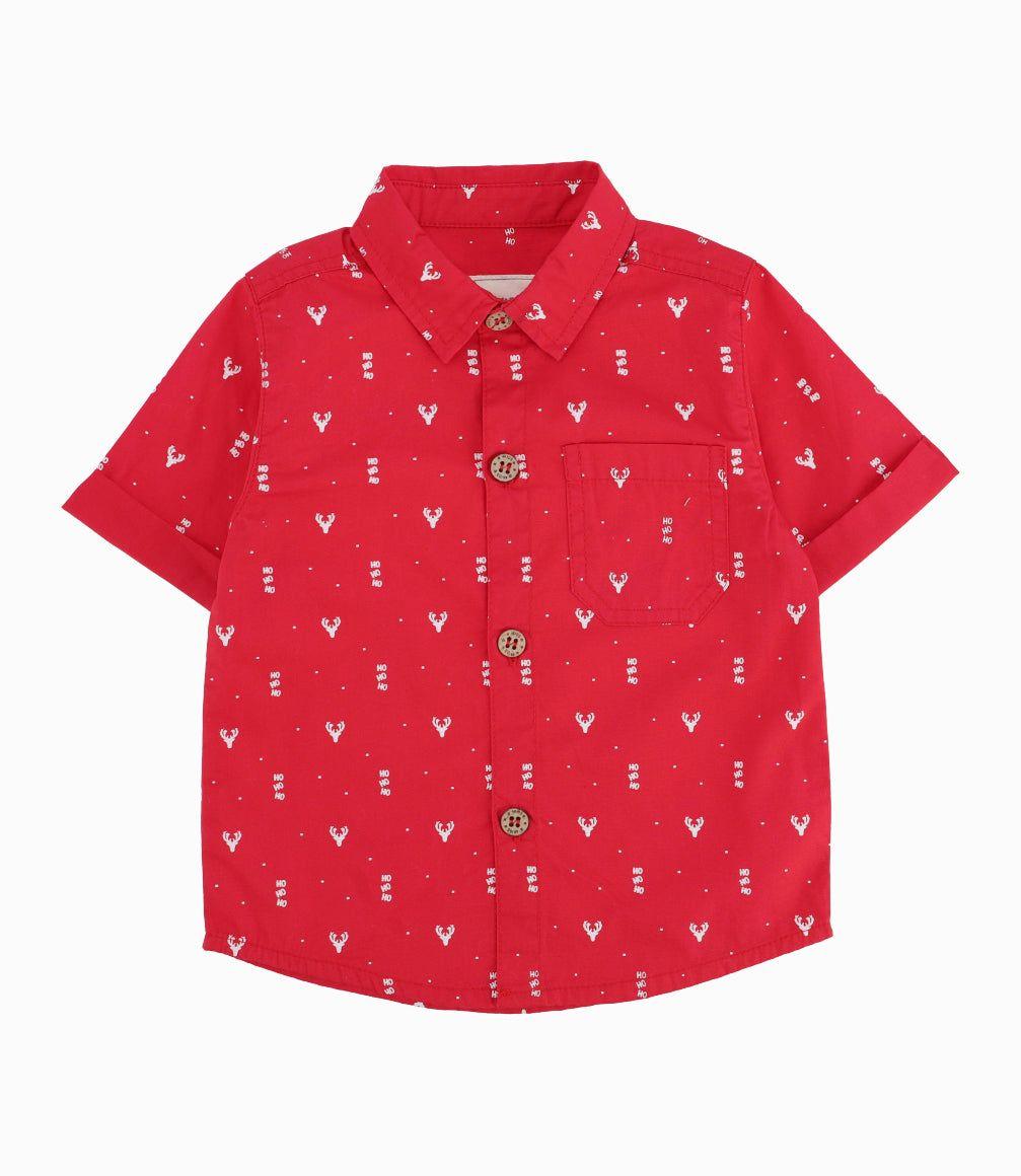 Camisa Bebé Niño Con Diseño Rojo-0