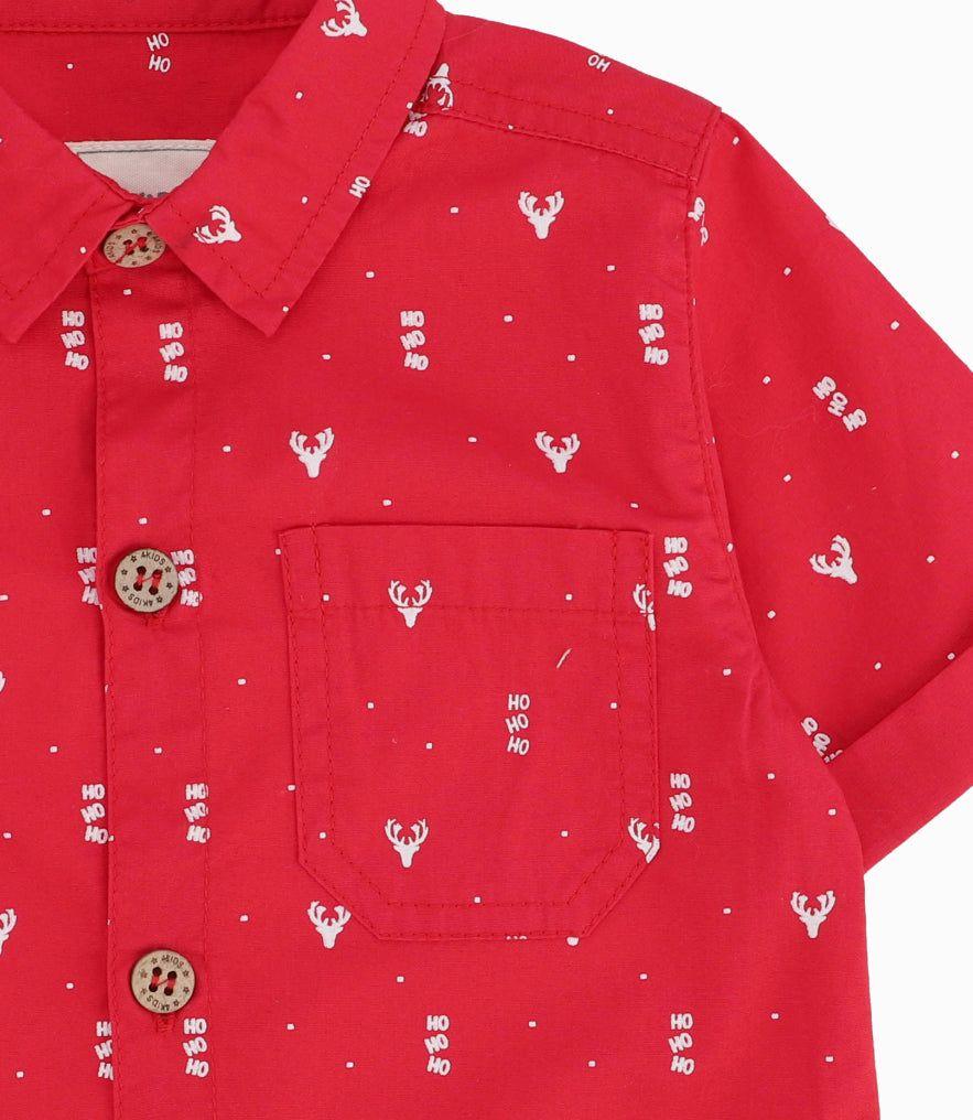 Camisa Bebé Niño Con Diseño Rojo-1