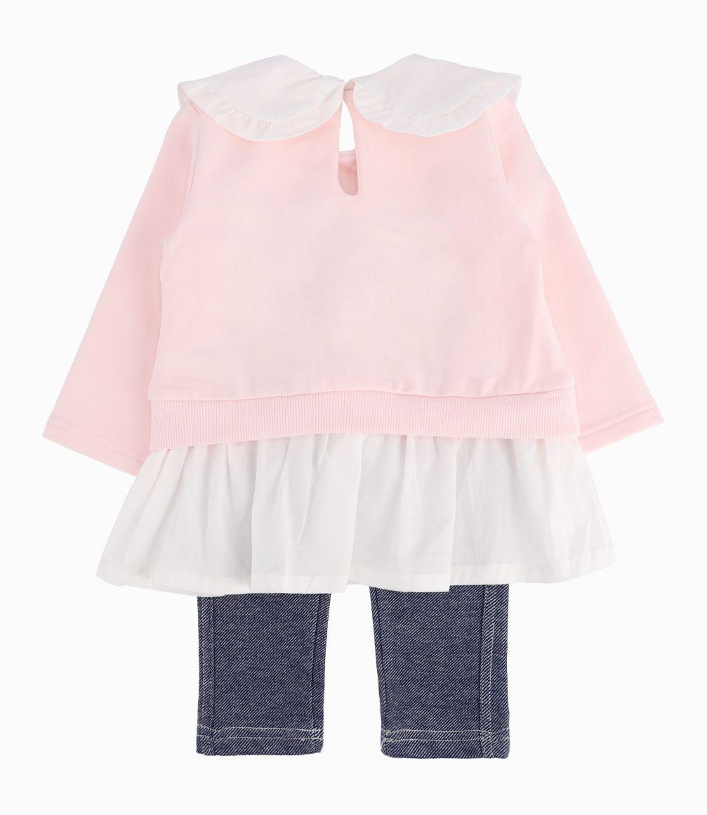 Conjunto Bebé Niña Con Mariposas Limonada Rosado-1