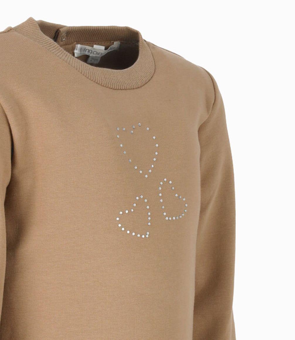 Polerón bebés básico beige Limonada-2