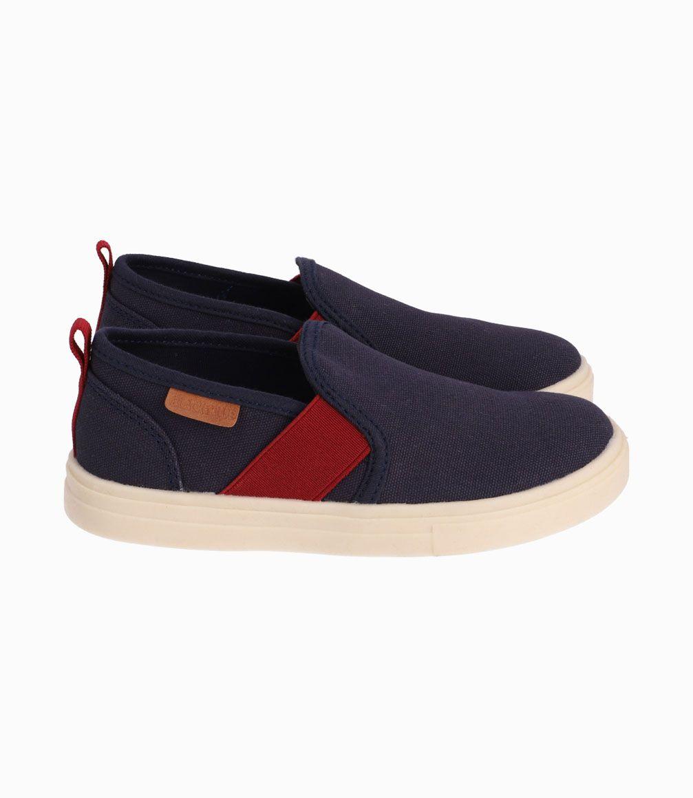 Zapato Niño Sin Cordones Black and Blue Azul Marino-1