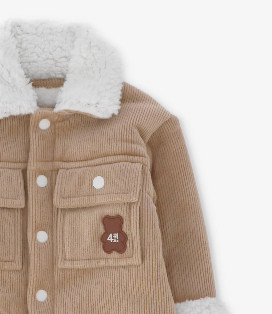 Enterito recién nacido sherpa beige 4 Kids-2