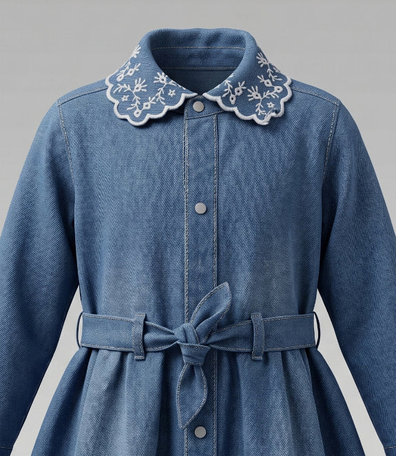 Vestido bebé  L12131270174 denim  Limonada-3