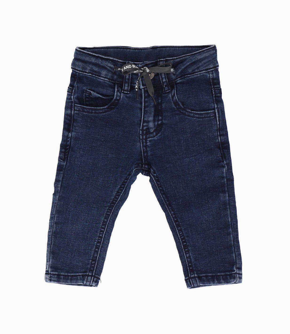 Jeans bebé pitillo azul Black and Blue-0