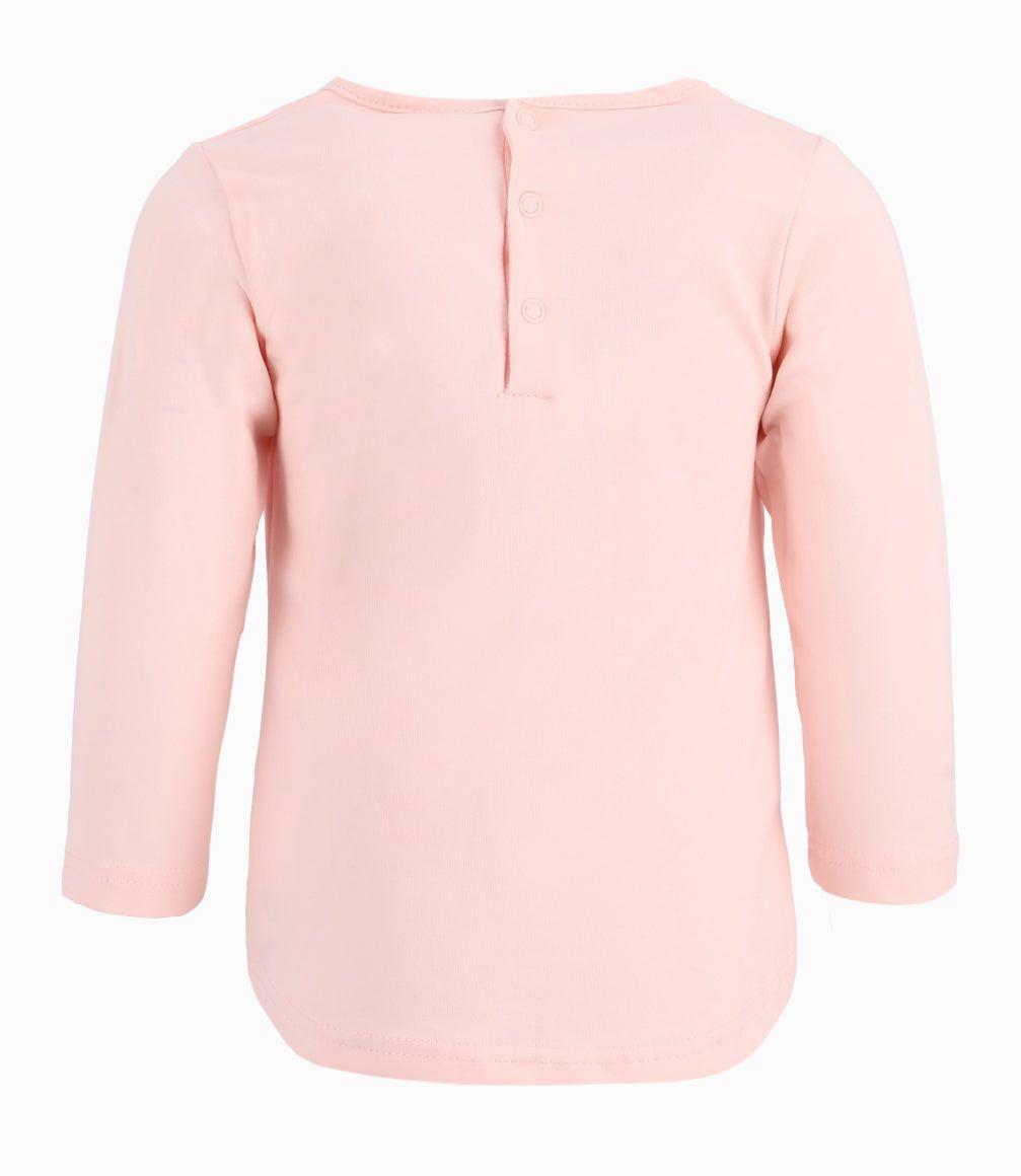 Polera Bebé Niña Con Mariposas Limonada Rosado-2