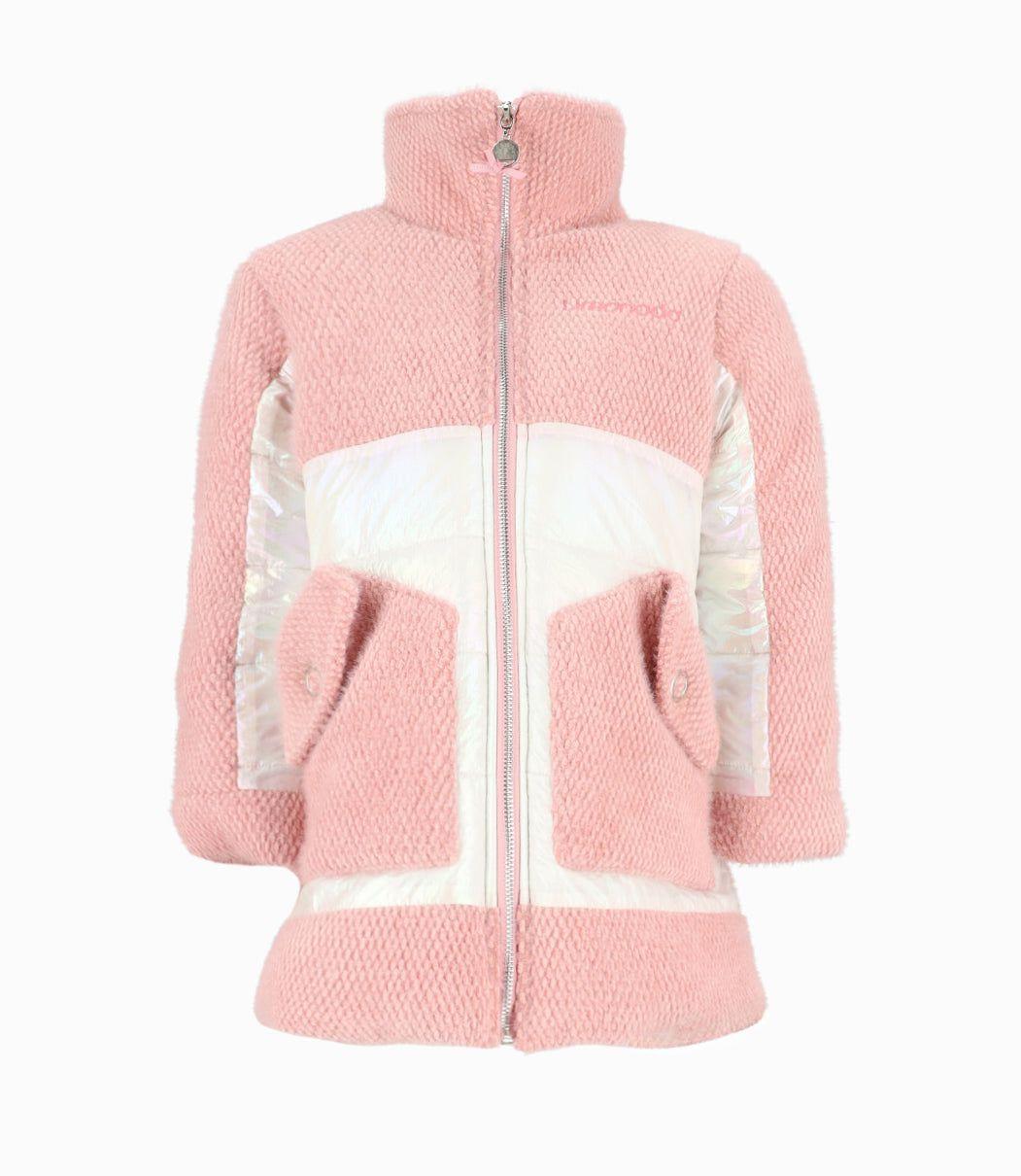 Chaqueta niña metalizada palo rosa Limonada-0