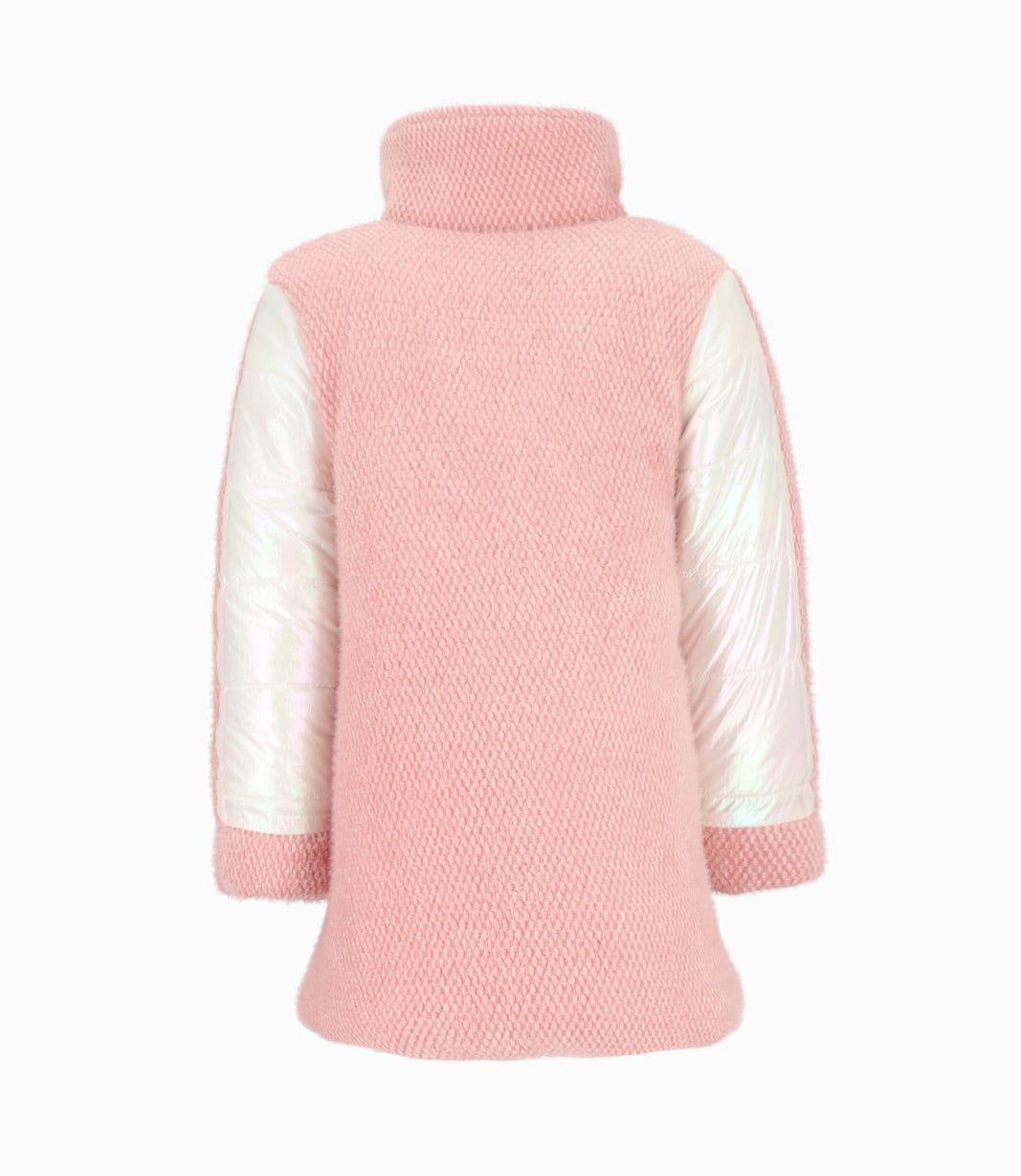 Chaqueta niña metalizada palo rosa Limonada-1