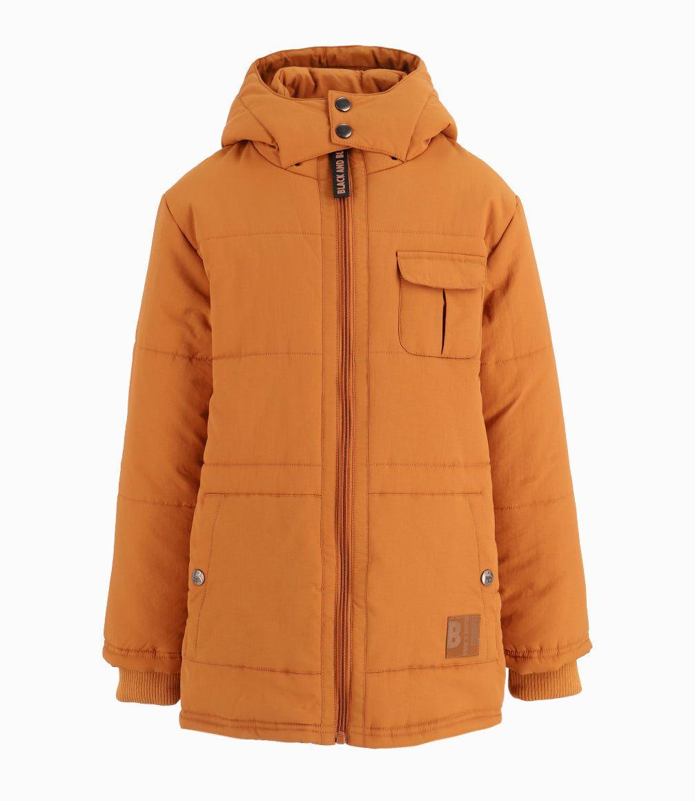Parka niño impermeable camel Black and Blue-0