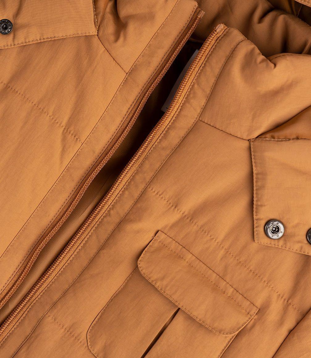 Parka niño impermeable camel Black and Blue-4