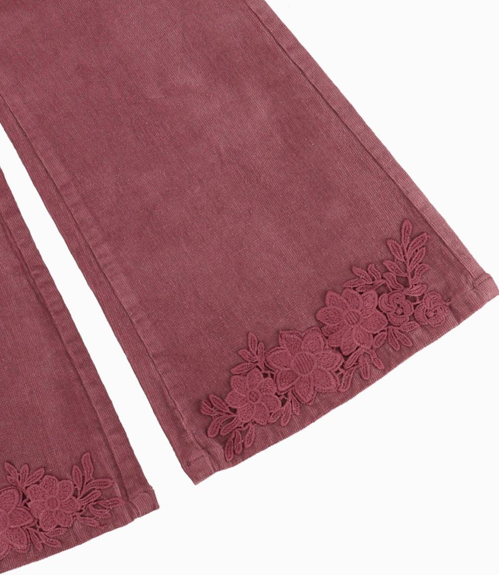 Pantalón Niña Acampanados Limonada Uva-2