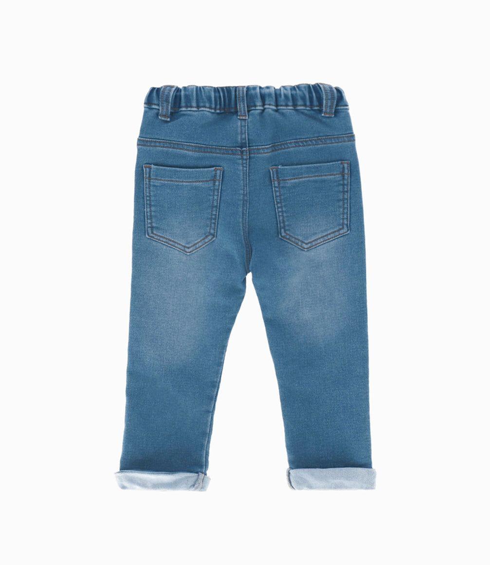 Jeans bebés básicos denim celeste Black and Blue-1