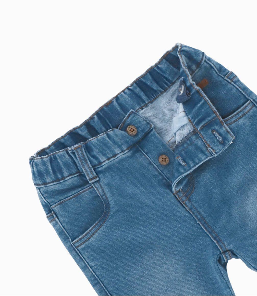 Jeans bebés básicos denim celeste Black and Blue-2