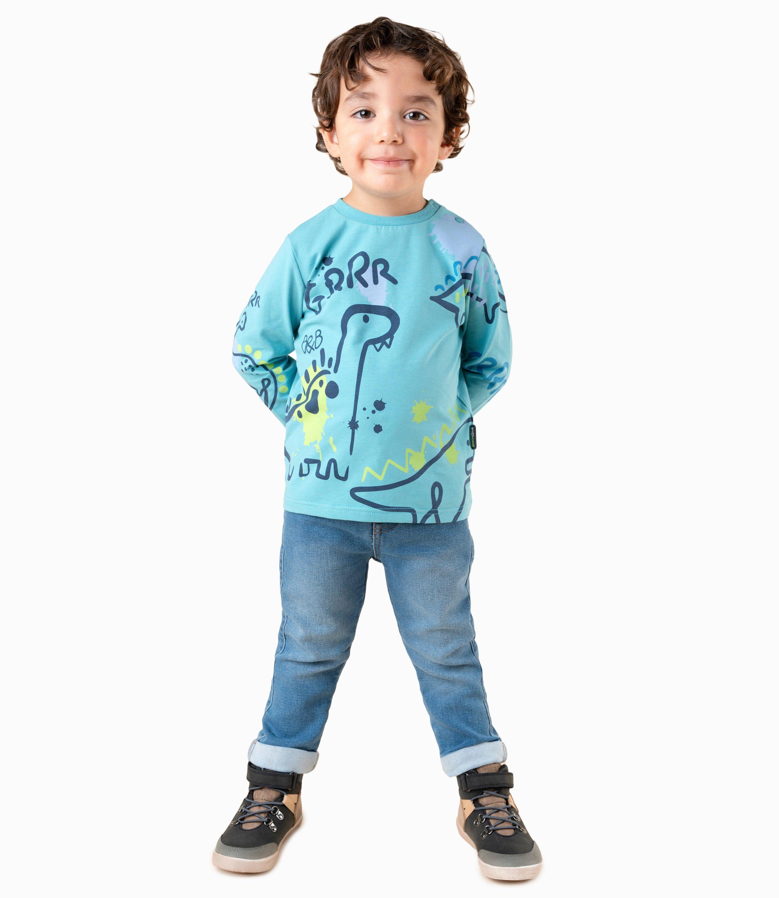 Jeans bebés básicos denim celeste Black and Blue-3