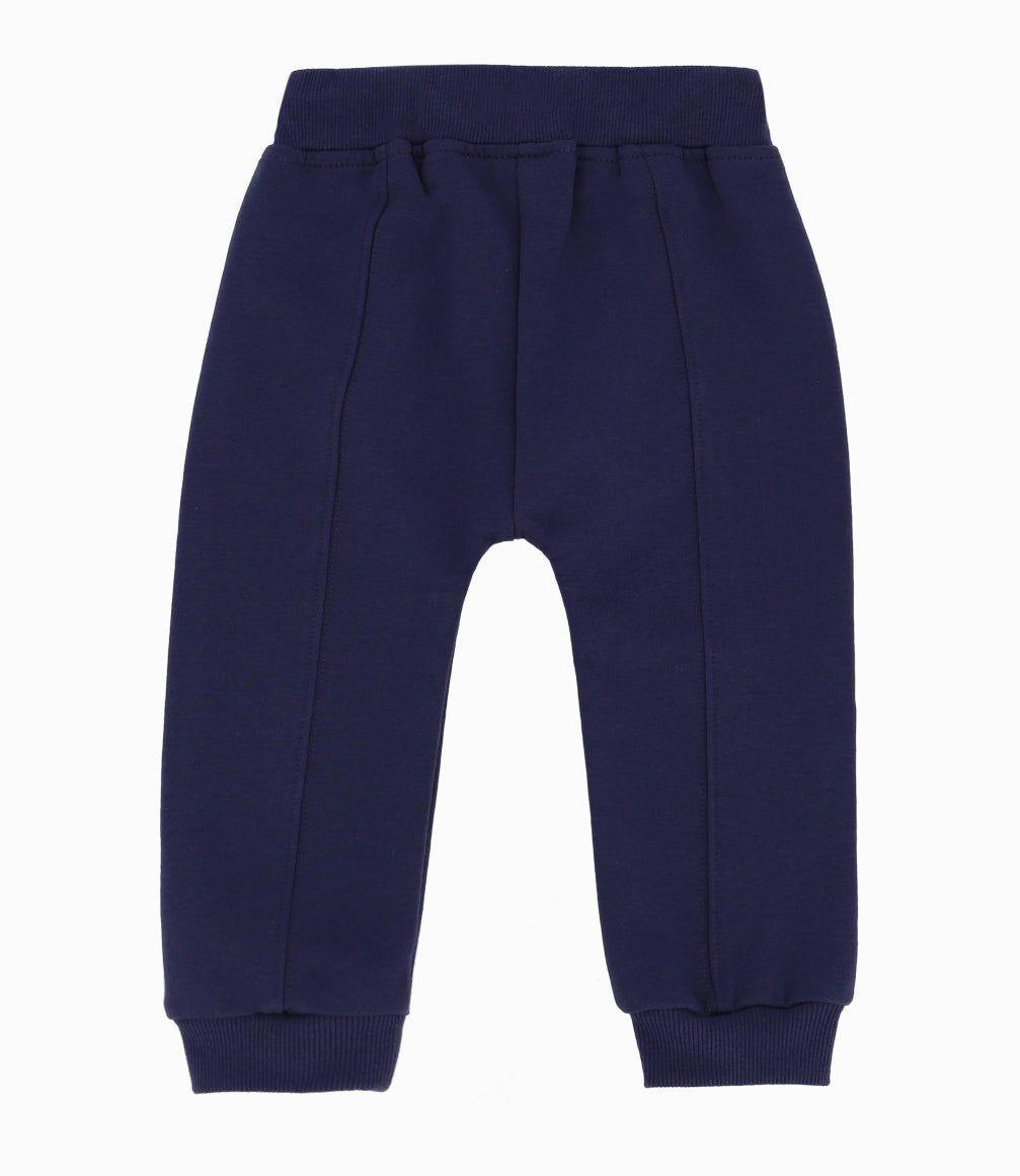 Buzo Bebé Niño Jogger Black And Blue Azul Piedra-1