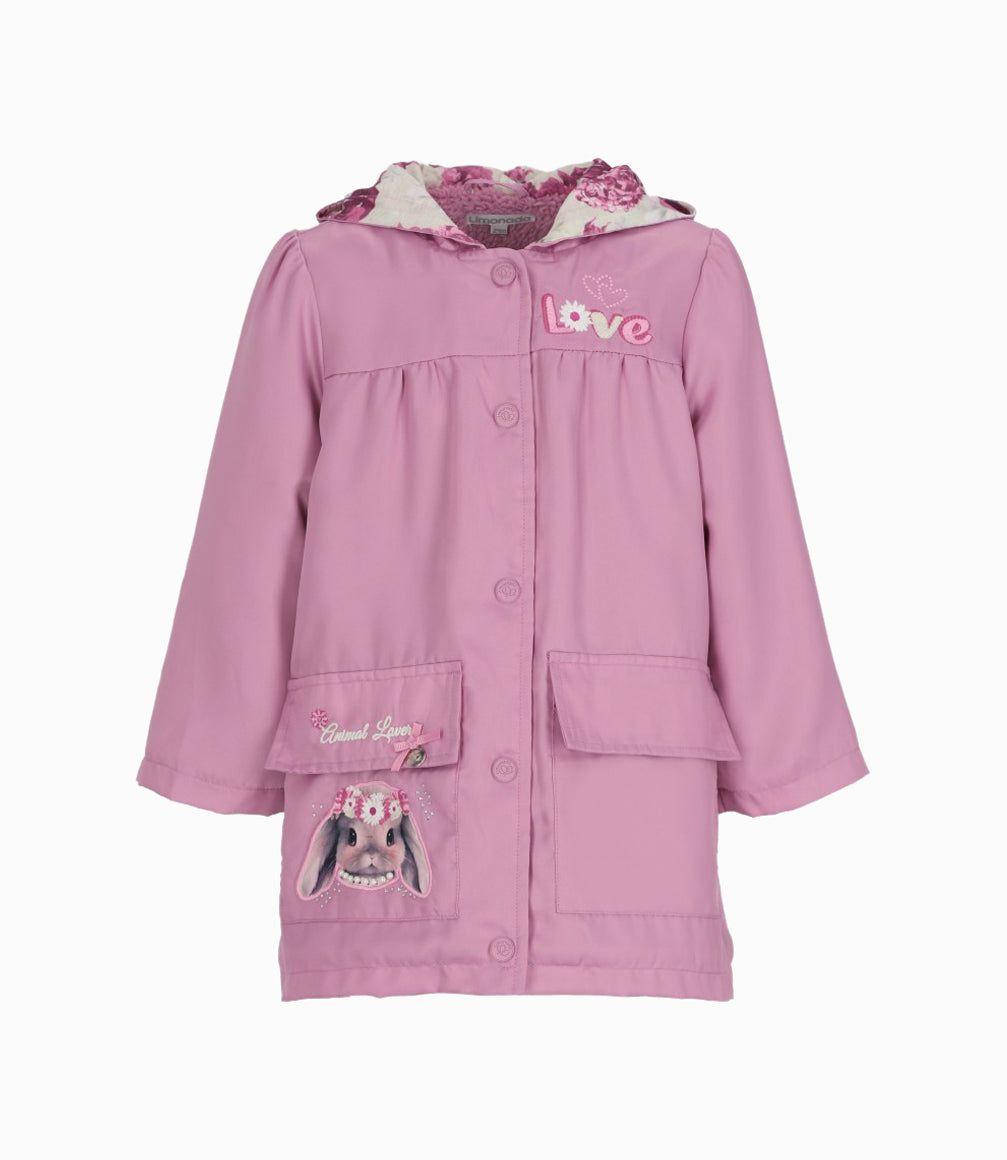 Chaqueta bebé love palo rosa Limonada-1
