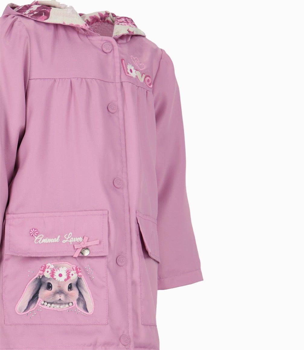 Chaqueta bebé love palo rosa Limonada-3