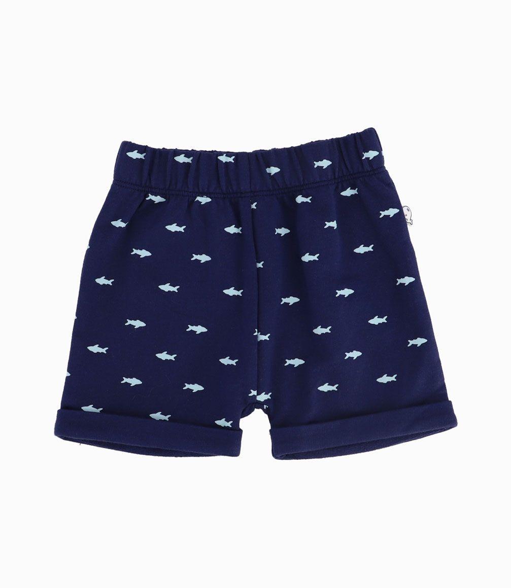 Conjunto Polera y Short Recién Nacido Azul Marino 4 Kids-1