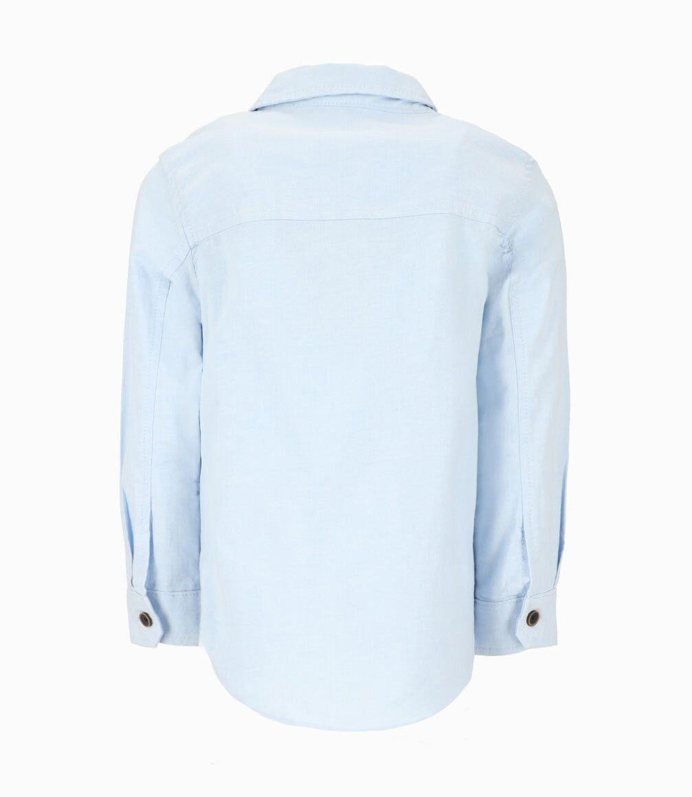 Camisa niño básica Celeste Black and Blue-2
