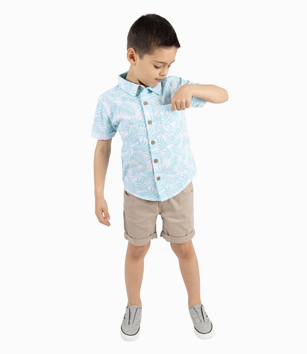 Camisa Niño Con Diseño Turquesa-4
